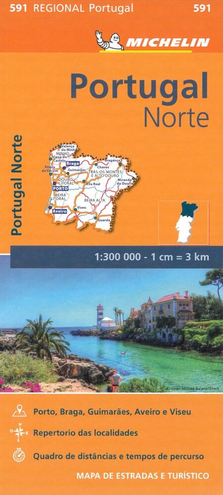 Portugal Norte - Michelin Regional Map 591Map