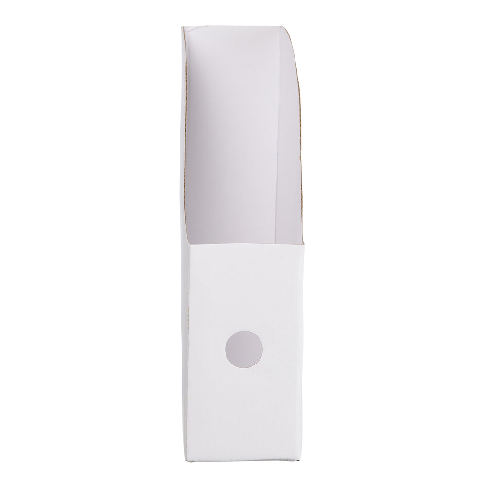 Tidsskriftskassette karton hvid A4