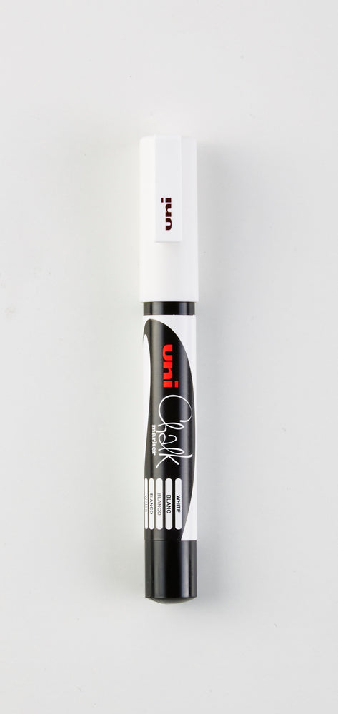 Marker uni chalk pwe 3ms hvid