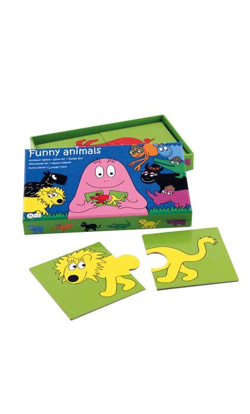 Puslespil: Barbapapa - Sjove dyr