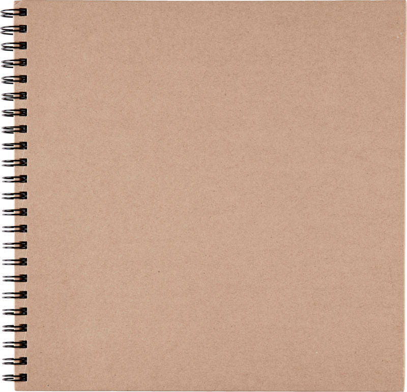 Fotoalbum scrapbog brun 30x30 20 sider. indvendig brun