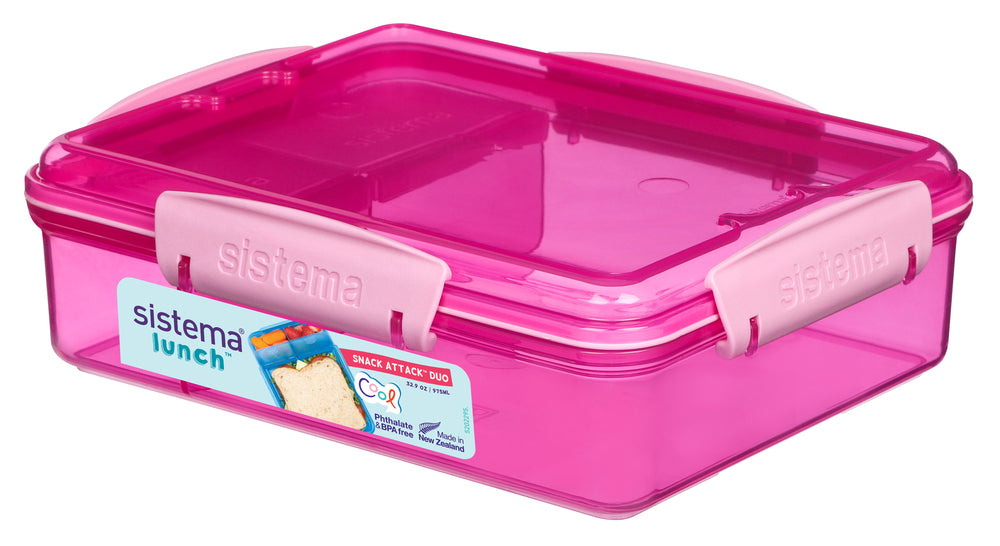Madkasse Sistema 975ml snack attack duo ass