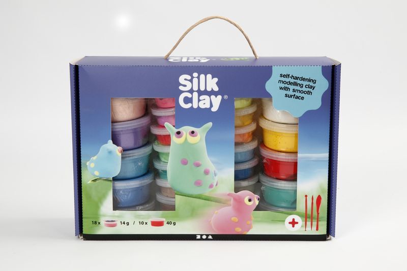 Silk clay kuffert 1 sæt
