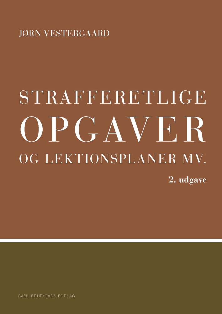 Strafferetlige opgaver og lektionsplaner mv.