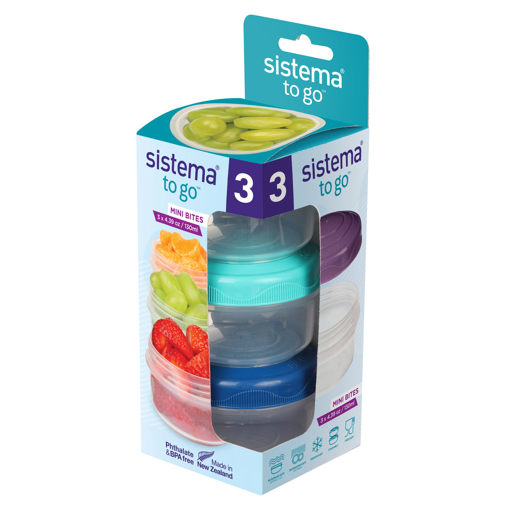 Opbevaring Sistema mini bites to go 3 pack