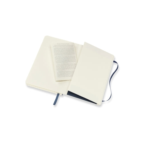 Notesbog Moleskine pocket safir m/192 blanke ark hard cover