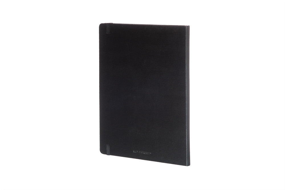Notesbog Moleskine x-large sort m/192 blanke ark hard cover