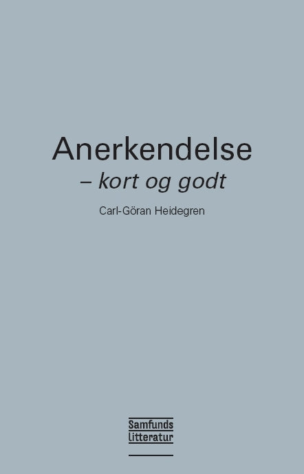 Anerkendelse
