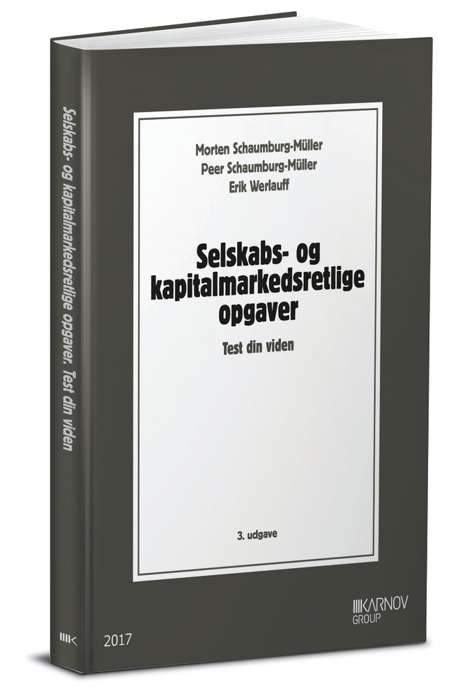 Selskabs- og kapitalmarkedsretlige opgaver. Test din viden