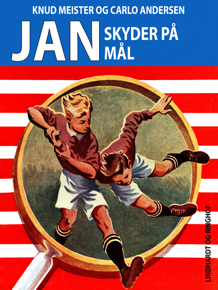 Jan skyder på mål