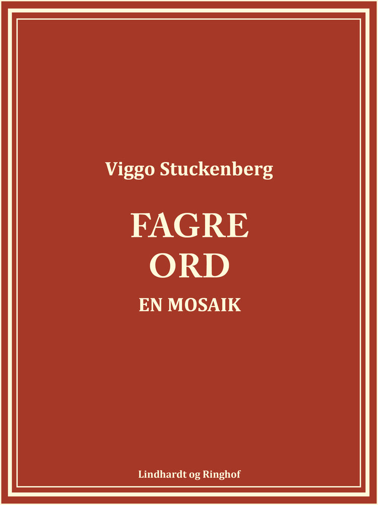 Fagre ord. En mosaik
