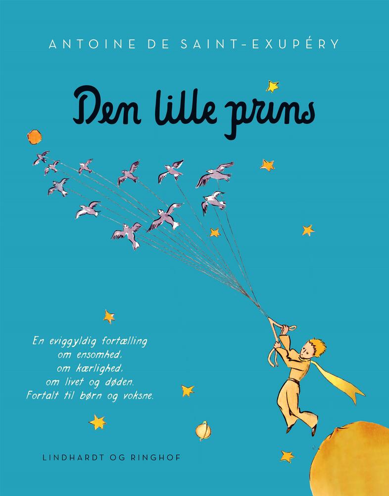 Den lille prins, lyseblå softcover m. flapper