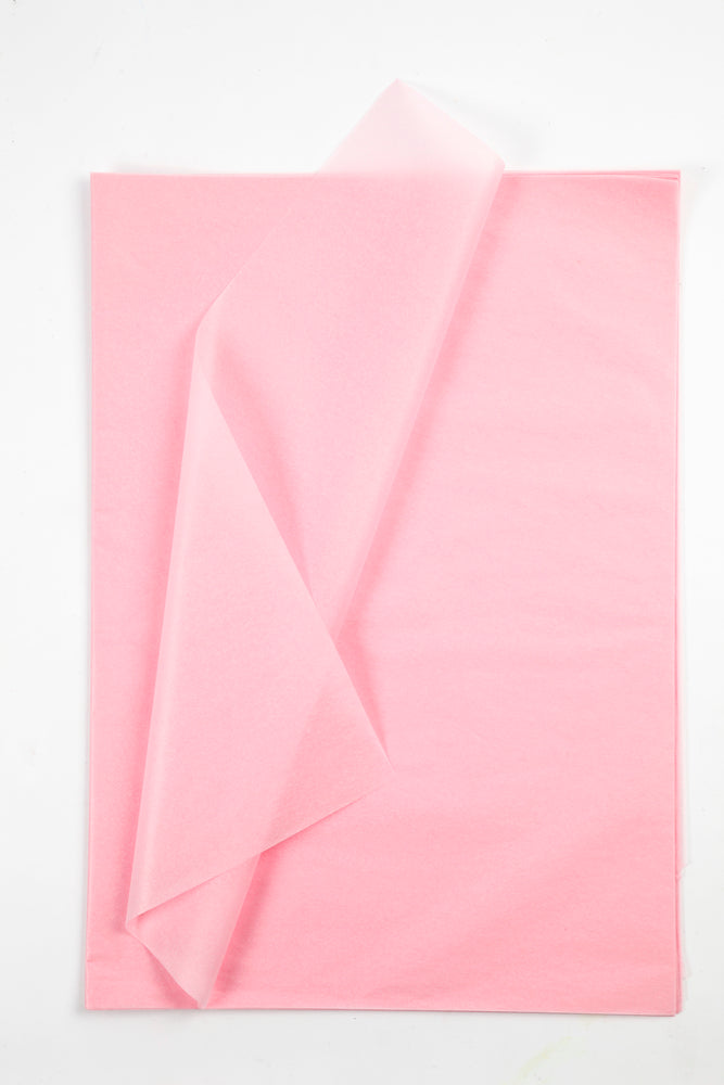Silkepapir lys rosa 10 ark 50x70 cm 14 g.