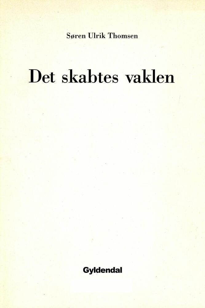 Det skabtes vaklen