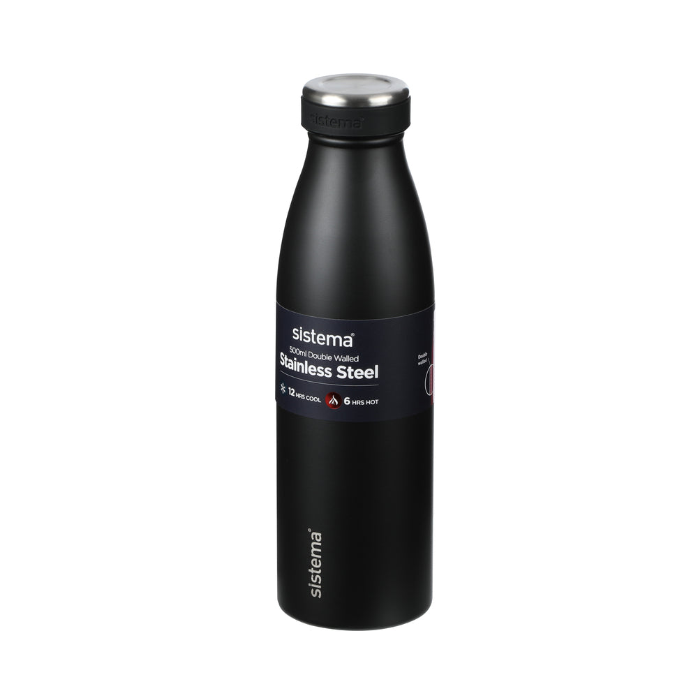 Sistema drikkeflaske stainless steel 500 ml ass farver