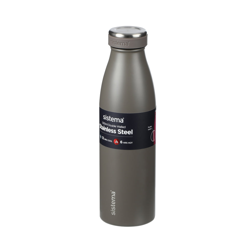 Sistema drikkeflaske stainless steel 500 ml ass farver
