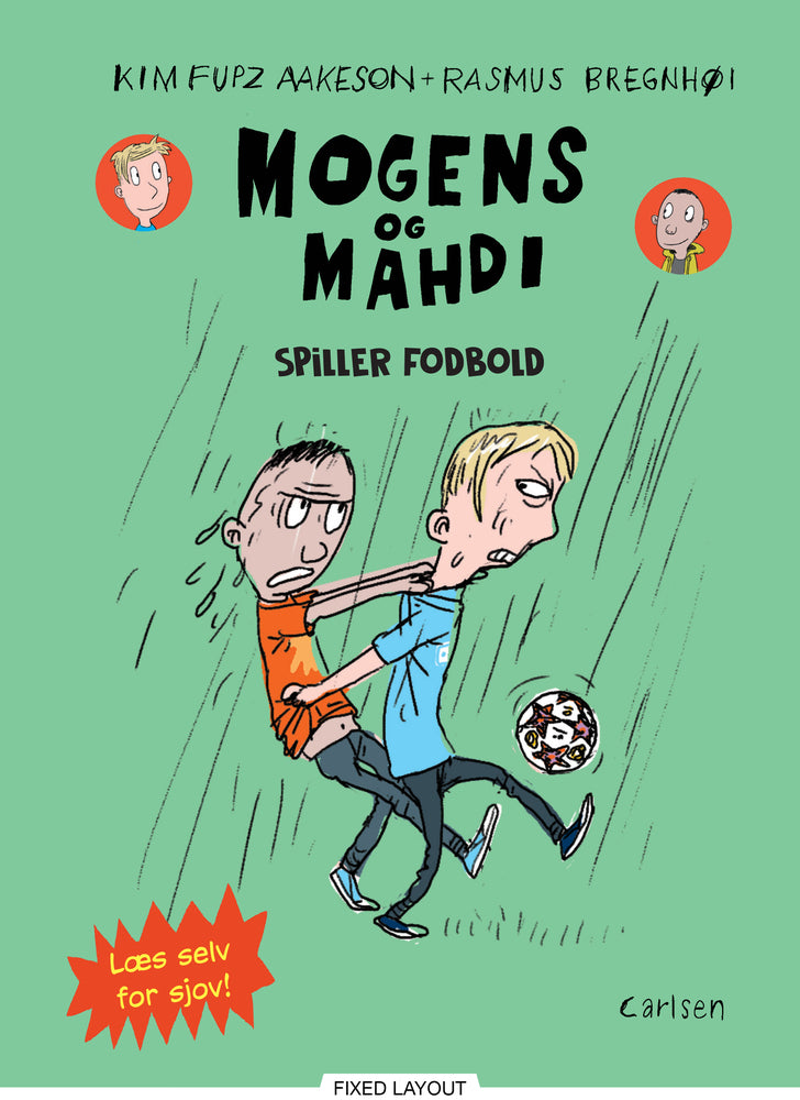 Mogens og Mahdi spiller fodbold