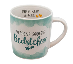 Krus enjoy bedstefar  hvid og grøn