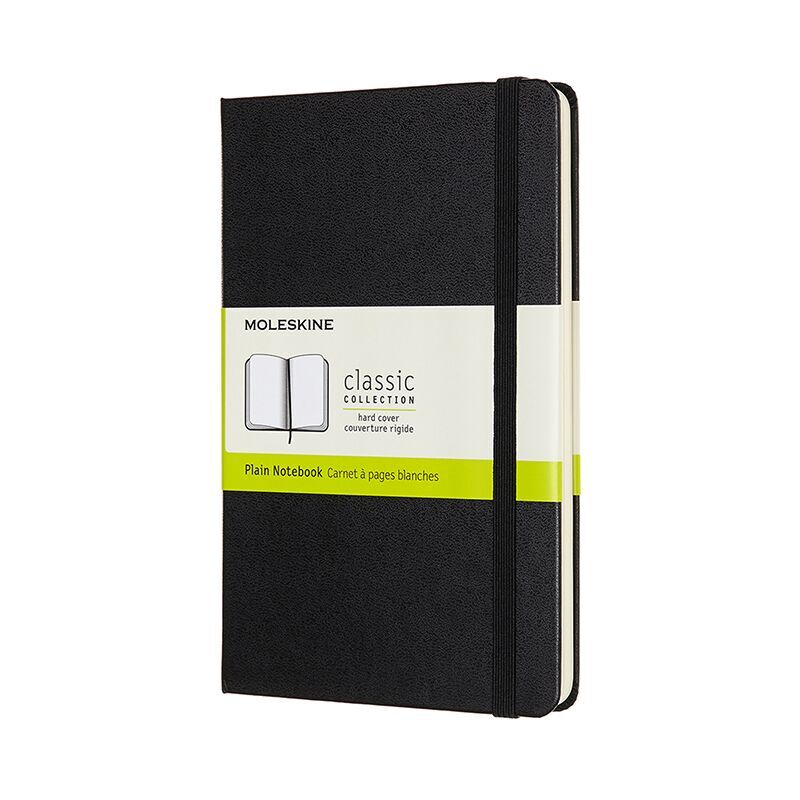Notesbog Moleskine classic medium hard p black