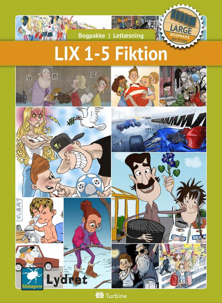 LIX 1-5 Fiktion - 30 bøger