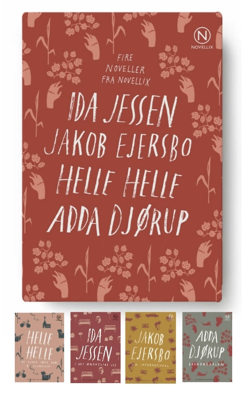 Gaveæske med fire noveller af Jessen, Ejersbo, Helle & Djørup