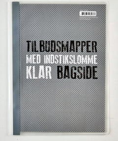 Tilbudsmappe A4 Relief klar med lomme