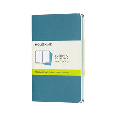 Notesbog Moleskine cahiers pocket briskblue journal p 9x14cm