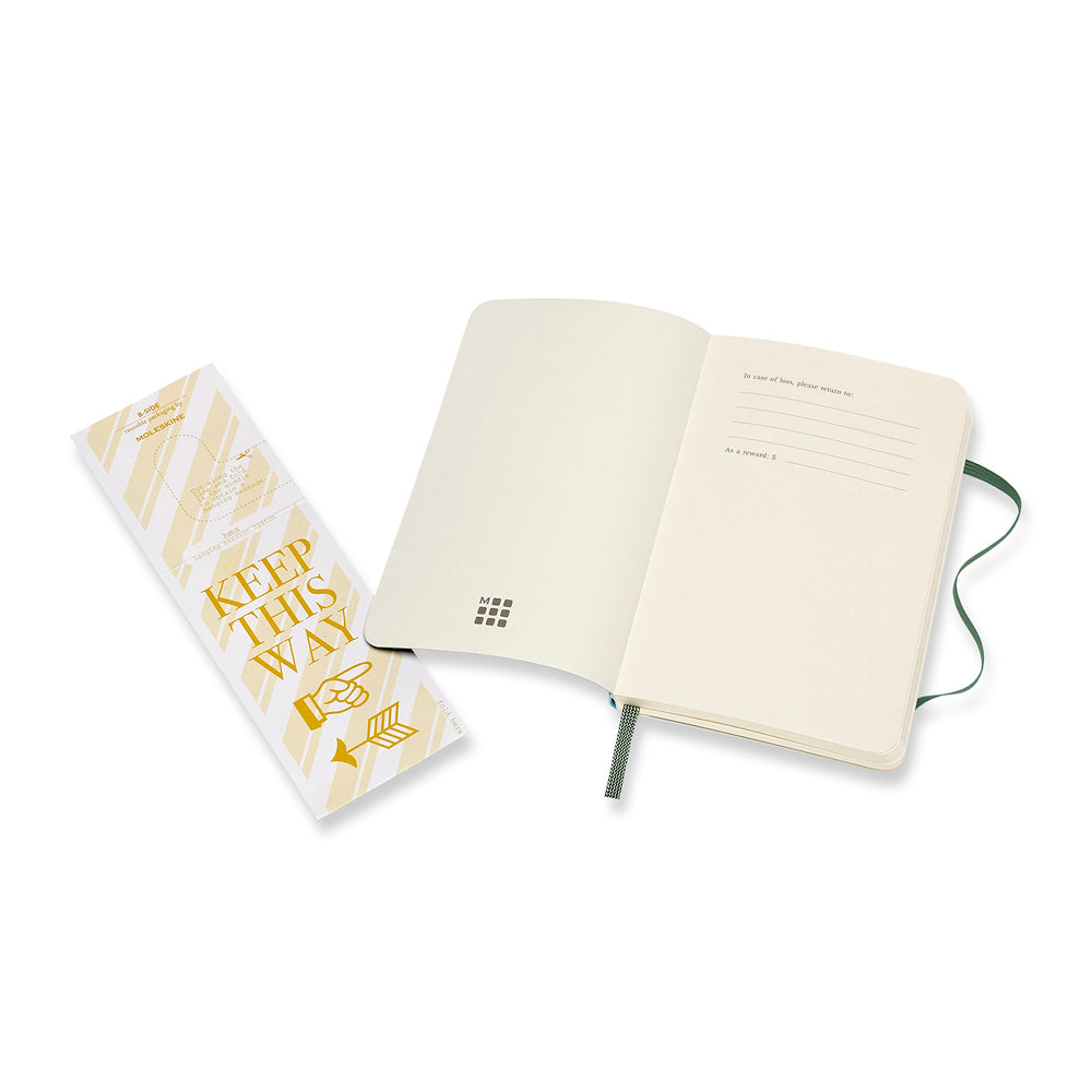 Notesbog Moleskine classic pocket soft  p myr green 9x14cm
