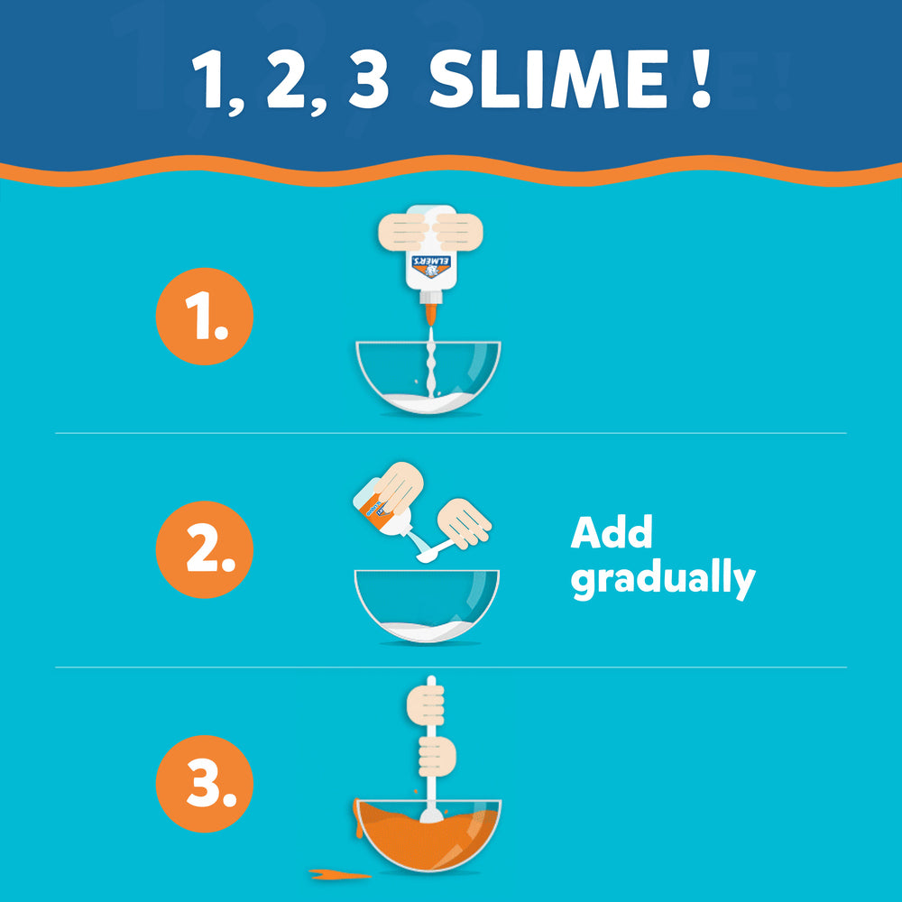 Elmers opaque color slime kit
