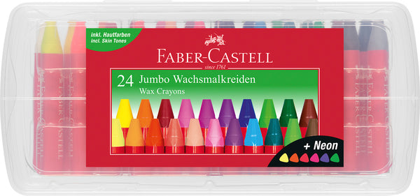 Faber-Castell jumbo vokskridt – første farvekridt til 2-årig