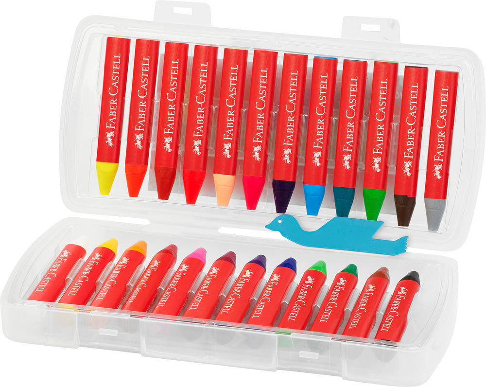 Vokskridt jumbo Faber-Castell 24 farver