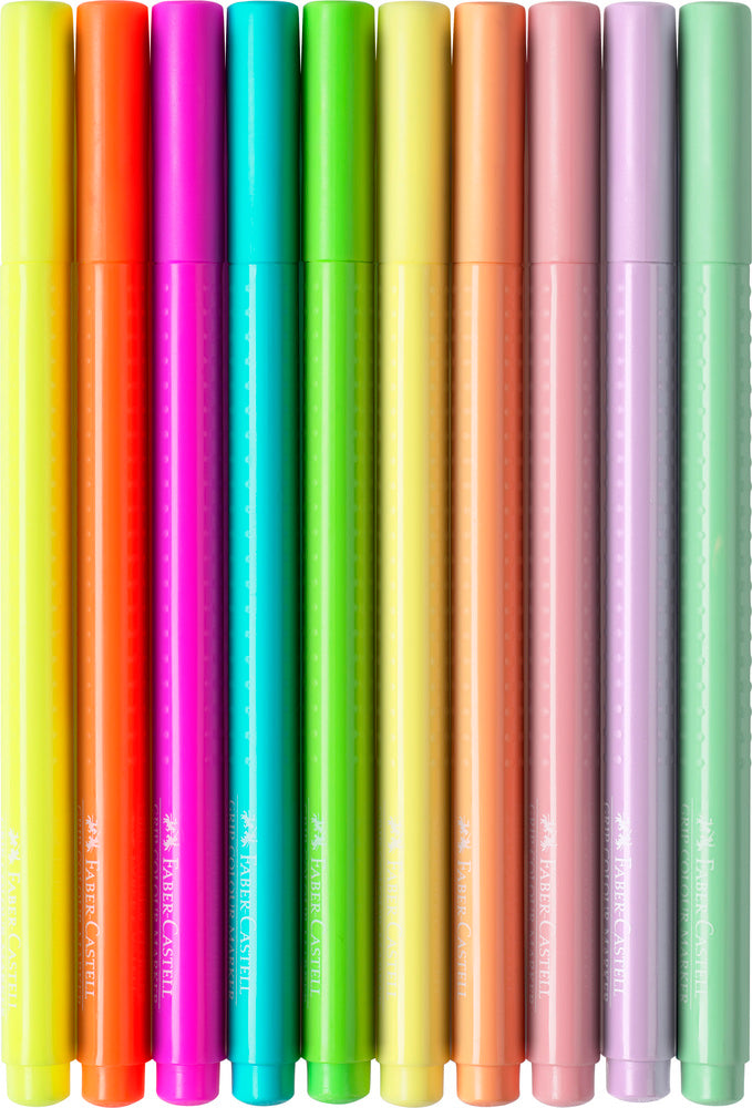 Tusser grip Faber-Castell 10 stk 5 neon 5 pastel