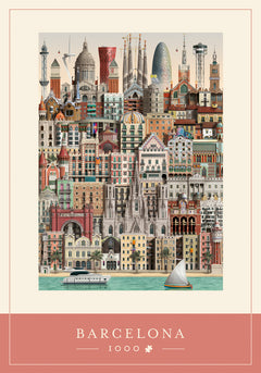 Puslespil barcelona 1000 brikker