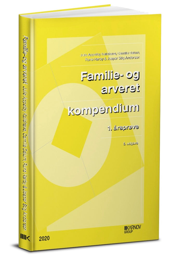 Familie- og arveret, 1. årsprøve