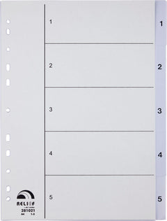 Register Relief plast 1 - 5