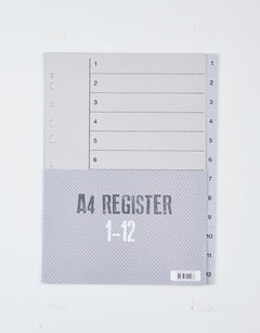Register Relief plast 1 - 12