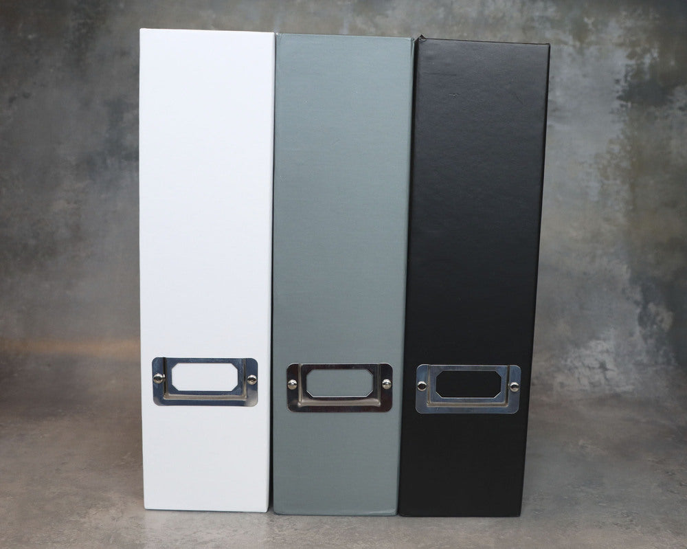 Tidsskriftskassette karton hvid A4