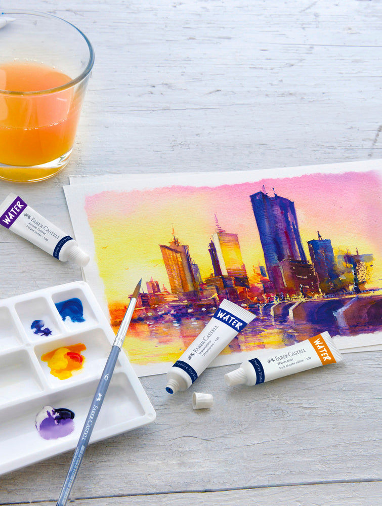 Vandfarver Faber-Castell startsæt 24 stk farver 9ml tube