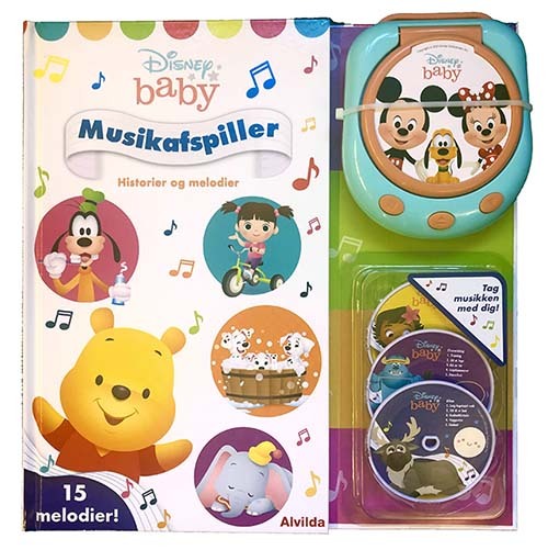 D1 Disney Baby - Musikafspiller - Historier og melodier (med 15 sange)
