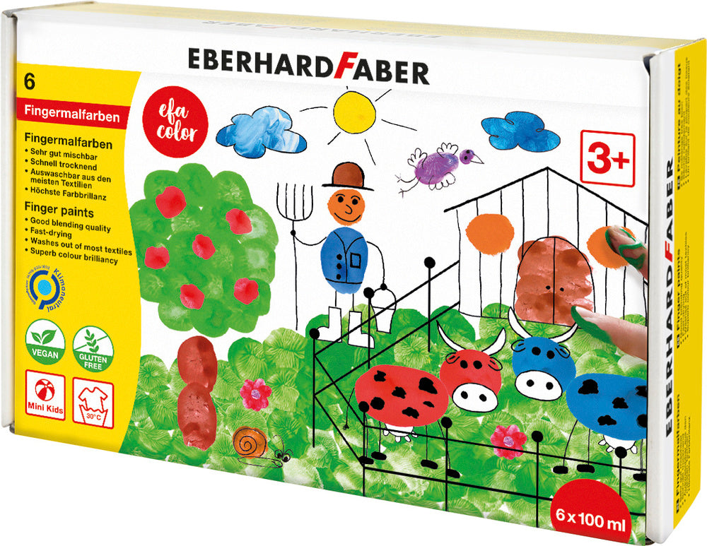 Eberhard Faber Fingermaling 100 ml 6 ass farver