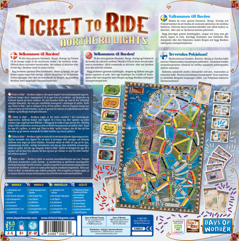 Ticket to Ride Northern Lights Nordic