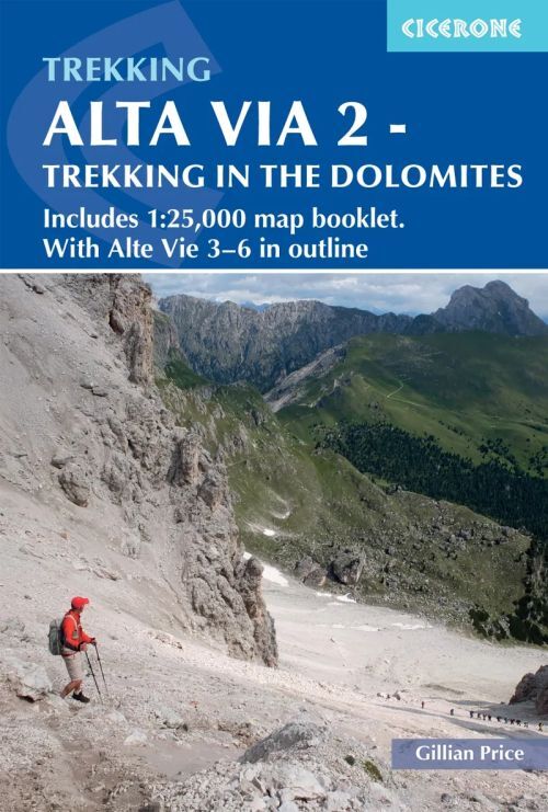 Alta Via 2 - Trekking in the Dolomitesincludes 125000 Map