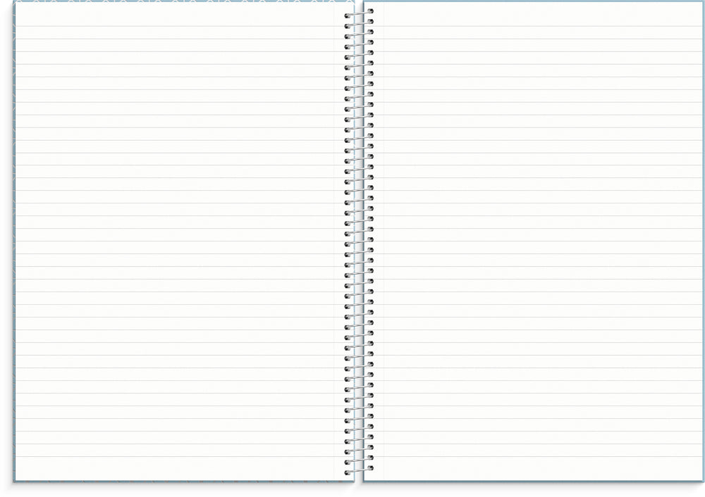 Notesbog A4 Circles/BLUE KARTON 160 linjeret sider