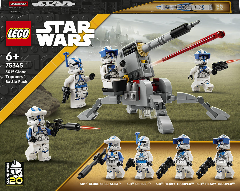 D2 75345 LEGO Star Wars Battle Pack med klonsoldater fra 501. legion