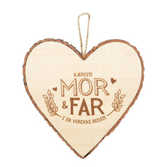 Træhjerte KÆRESTE MOR & FAR