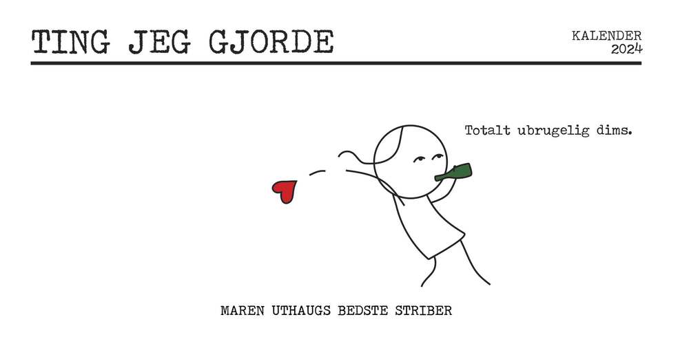 Ting jeg gjorde - kalender 2024