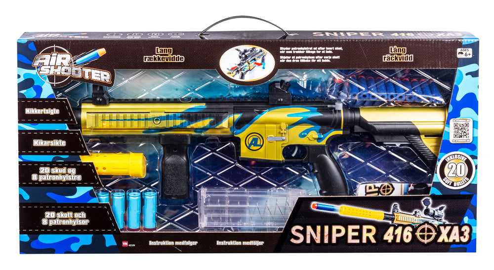 D2 Sniper riffel med kikkert 74 cm