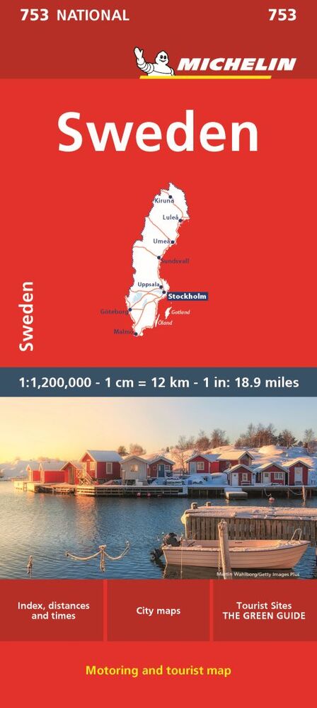 Sweden - Michelin National Map 753
