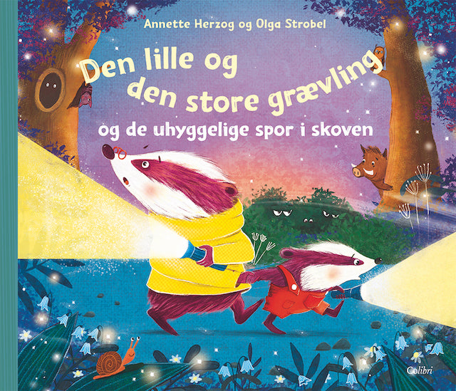Den lille og den store grævling og de uhyggelige spor i skoven