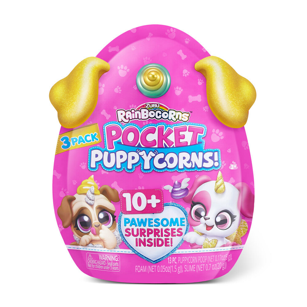D1 Rainbocorns Pocket Puppycorn 3-pak